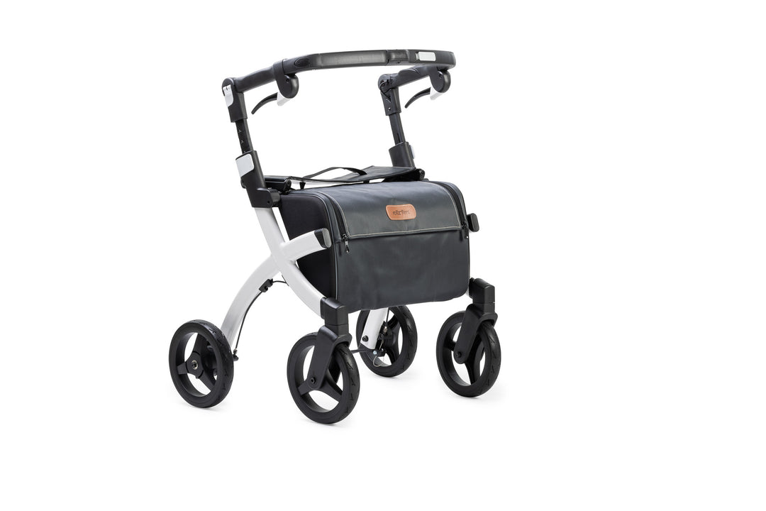 Small Rollz FLex Rollator walker in white