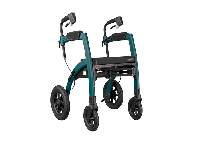 A folded 'Rollz Motion Performance' walking frame rollator