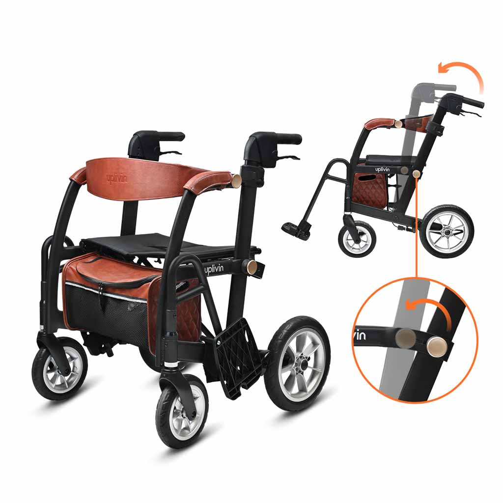Uplivin Gavo 2-in-1 Walker Wheelchair