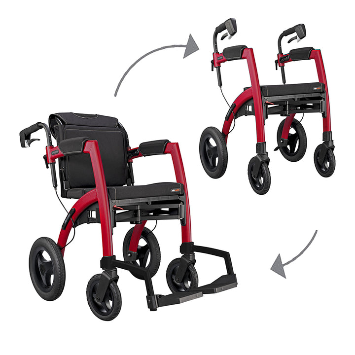 Rollz Motion Performance 2-in-1 Walker Wheelchair
